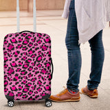 Pink Leopard Skin texture Pattern Luggage Covers