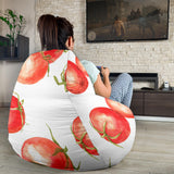 Tomato Water Color Pattern Bean Bag Cover