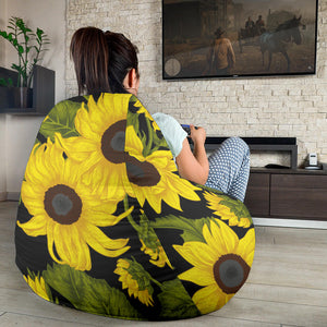 Sunflower Theme Pattern  Bean Bag Cover