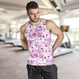 Orchid Pattern Men Tank Top