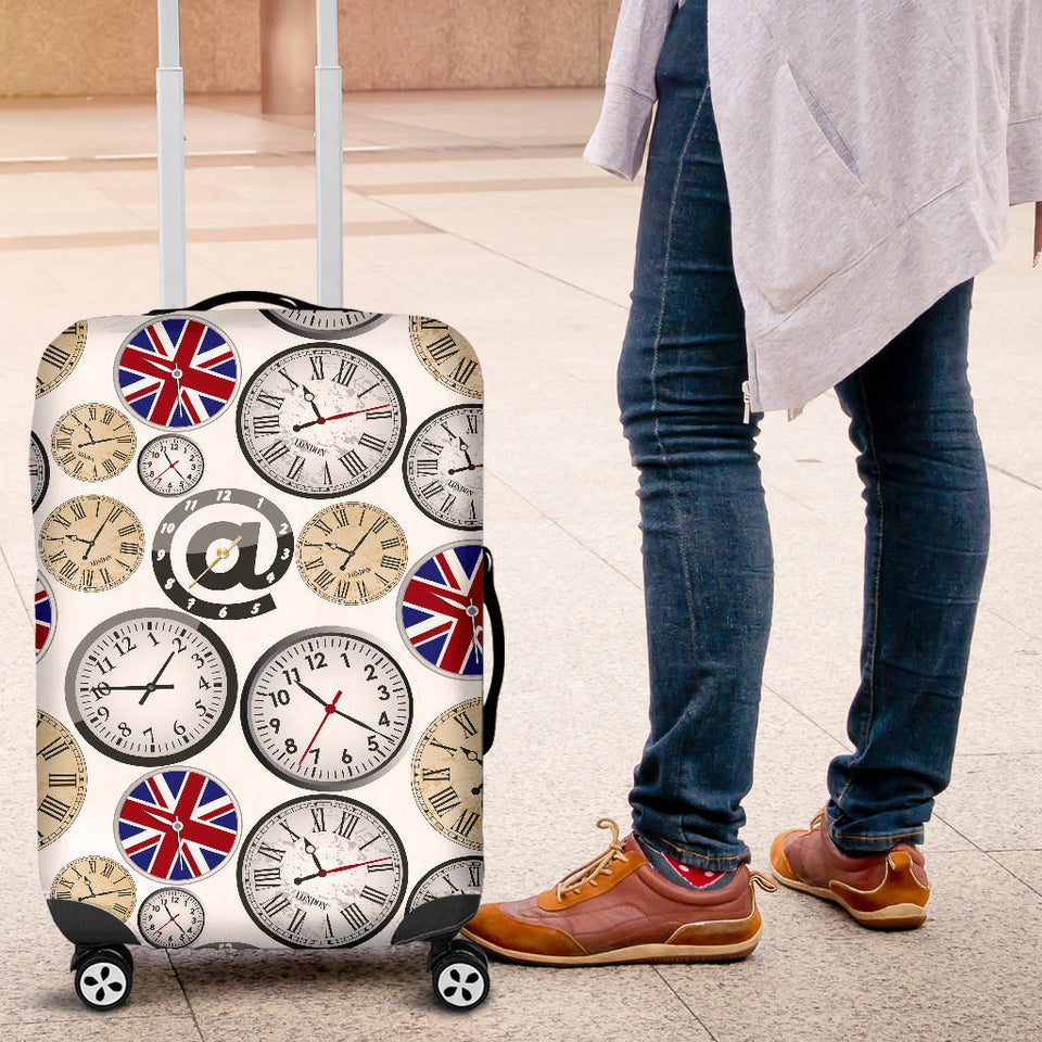 Wall Clock UK Pattern Luggage Covers