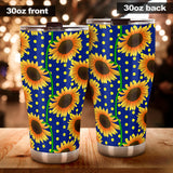 Sunflower Pokka Dot Pattern Tumbler