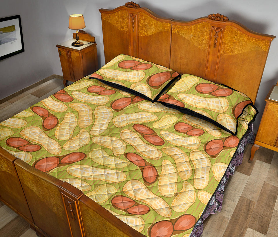 Peanut Pattern Theme Quilt Bed Set