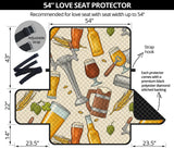 Beer Pattern Loveseat Couch Cover Protector