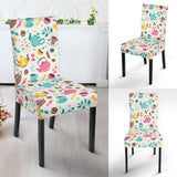 Tea pots Pattern Print Design 05 Dining Chair Slipcover