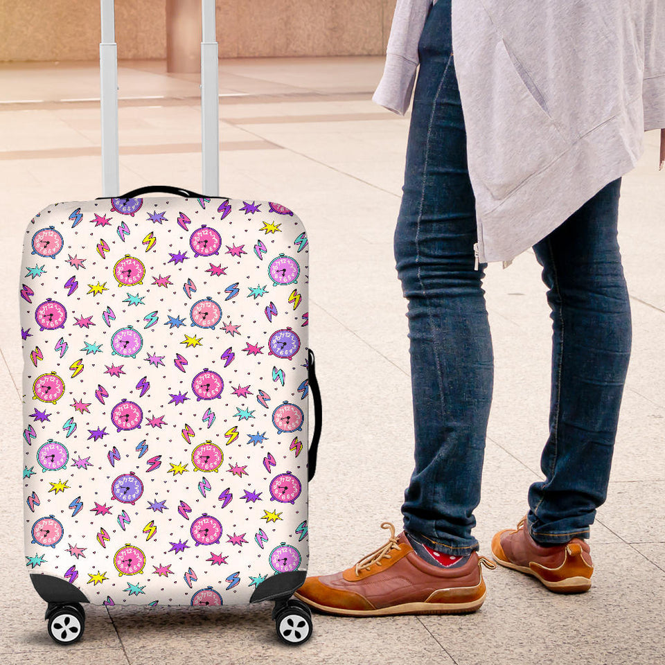 Alarm Clock Pattern Luggage Covers