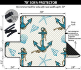Anchor Shell Starfish Pattern Sofa Cover Protector