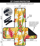 Heliconia Pattern Chair Cover Protector