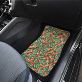 Carrot Pattern Print Design 04 Front Car Mats