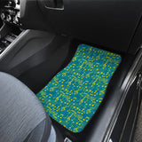 Music Notes Pattern Print Design 05 Front Car Mats