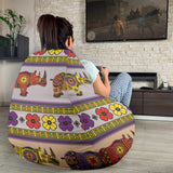 Rhino African Afro Dashiki Adinkra Kente Pattern Bean Bag Cover