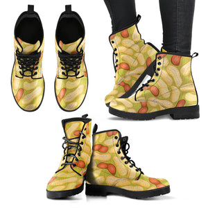 Peanut Pattern Theme Leather Boots