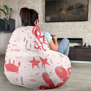 Octopus  Crab Starfish Pattern Bean Bag Cover