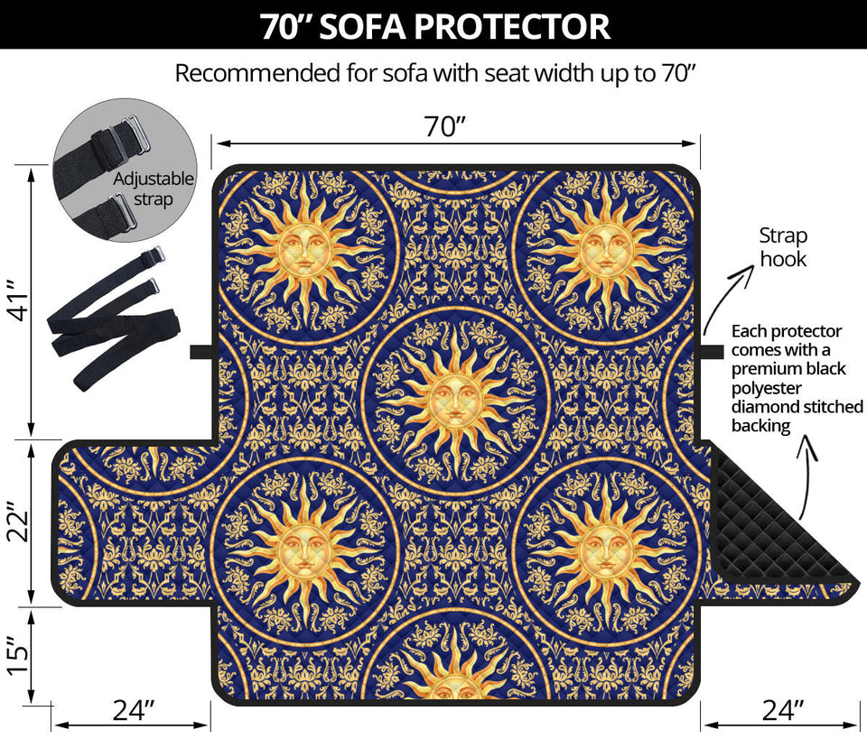 Sun Pattern Sofa Cover Protector