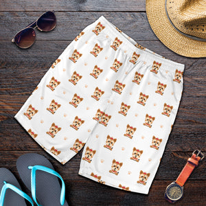 Yorkshire Terrier Pattern Print Design 03 Men Shorts