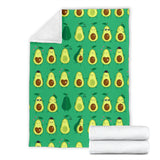 Cute Avocado Pattern Premium Blanket