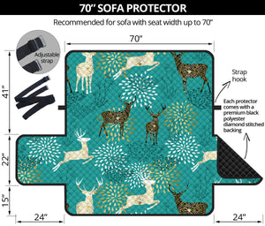 Deer Pattern Sofa Cover Protector