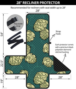 Hop Pattern Background Recliner Cover Protector