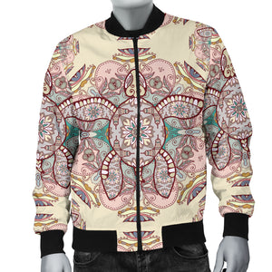 Sea Turtle Tribal Pattern Men Bomber Jacket