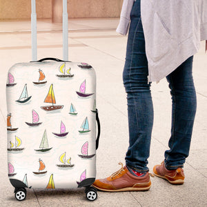 Cute Sailboat Pattern Luggage Covers
