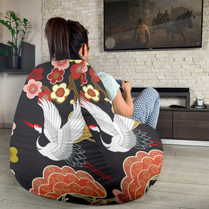 Japanese Crane Pattern Bean Bag Cover