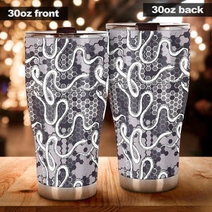 Snake Gray Pattern Tumbler