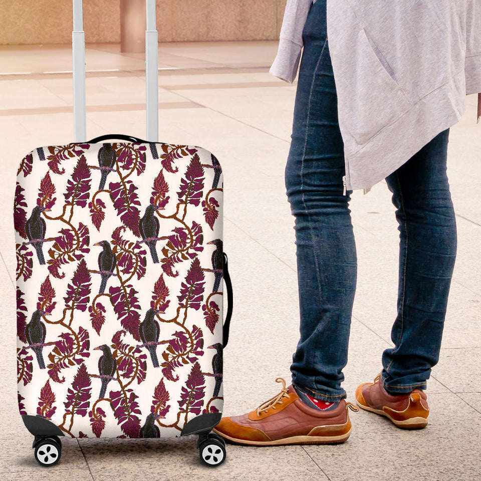 Crow Tree Leaves Pattern Luggage Covers