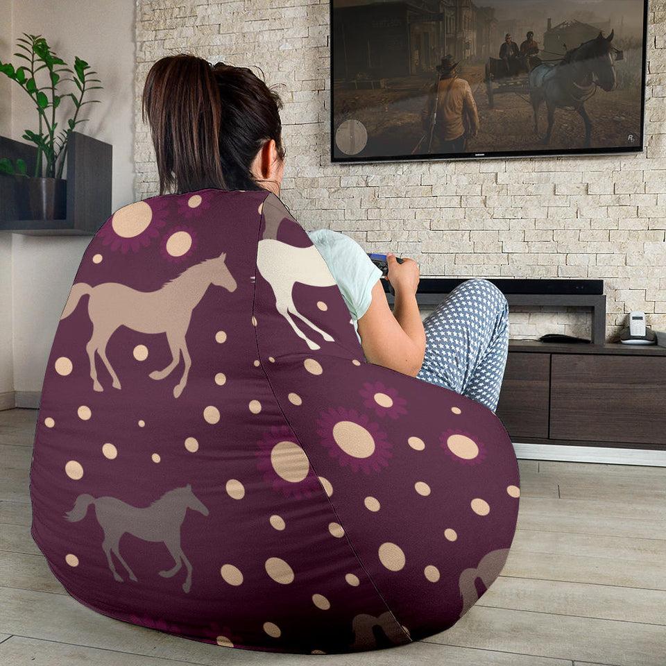 Horse Pattern Background Bean Bag Cover