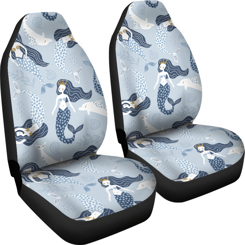 Mermaid Dolphin Pattern Universal Fit Car Seat Covers