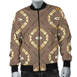 Traditional Boomerang Aboriginal Pattern Men Bomber Jacket