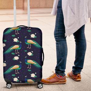Peacock Flower Pattern Luggage Covers