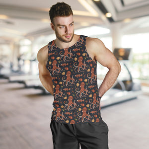 Octopus Pattern Men Tank Top