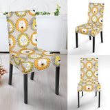 Lion Pattern Print Design 04 Dining Chair Slipcover