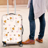 Hamster Seed Heart Pattern Luggage Covers