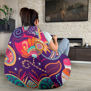 Indian Pattern Background Bean Bag Cover