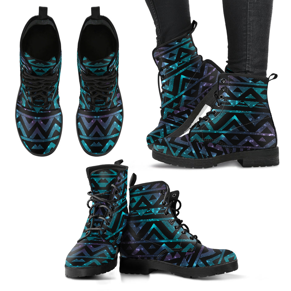 Space Tribal Galaxy Pattern Leather Boots