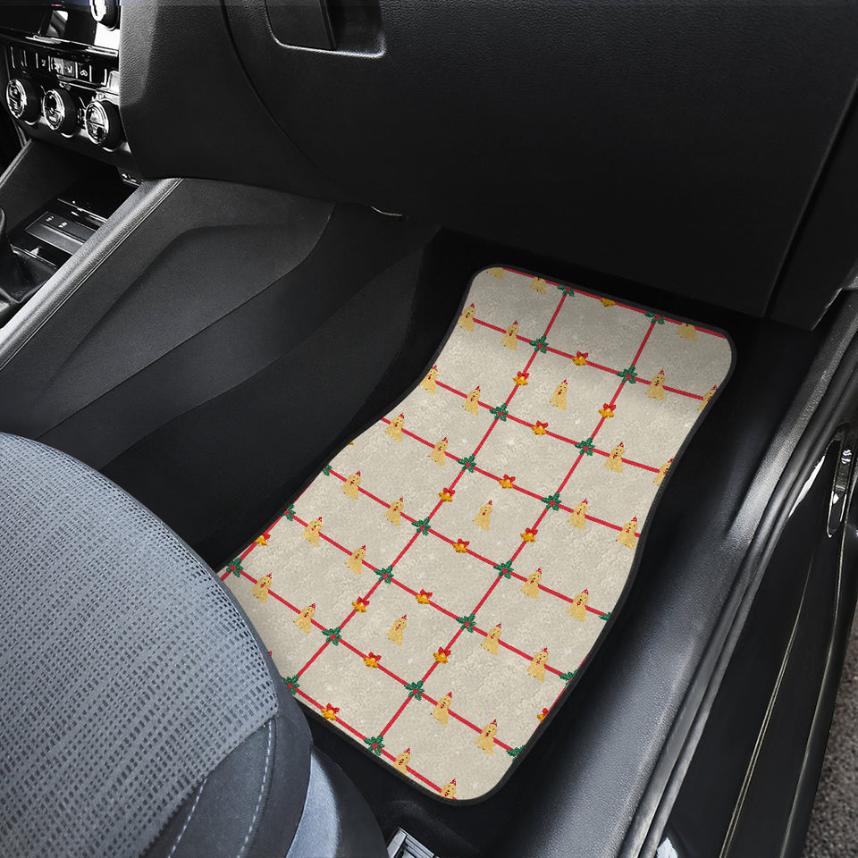 Golden Retriever Pattern Print Design 01 Front Car Mats