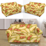 Peanut Pattern Theme Loveseat Couch Slipcover