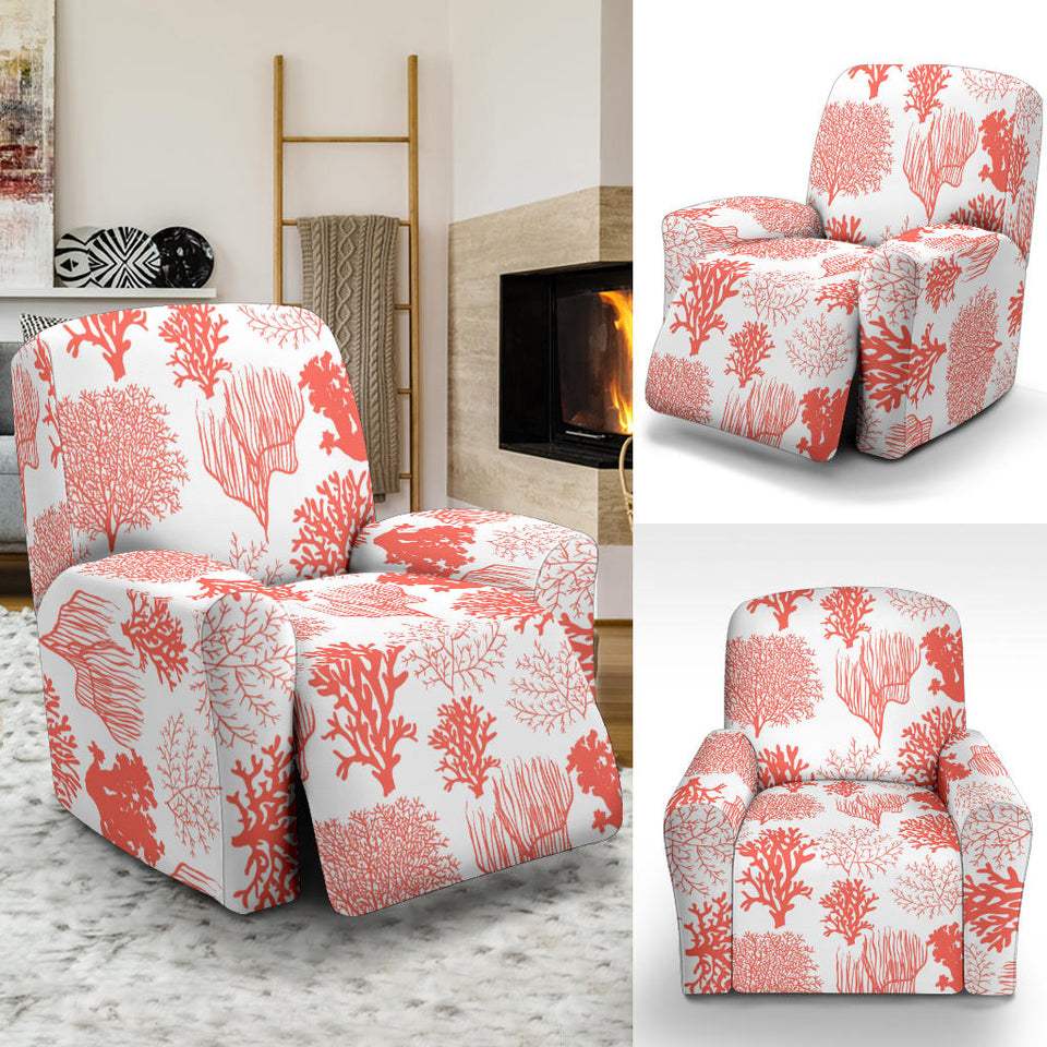 Coral Reef Pattern Print Design 05 Recliner Chair Slipcover