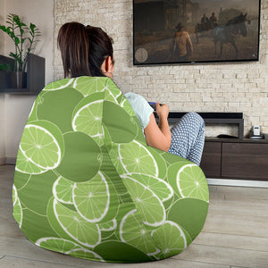 Lime Pattern Background Bean Bag Cover