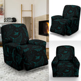 Stingray Pattern Print Design 02 Recliner Chair Slipcover