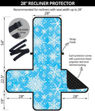 Snowflake Pattern Recliner Cover Protector