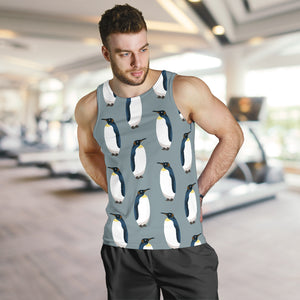 Penguin Pattern Theme Men Tank Top