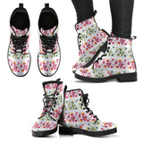 Grape Grahpic Decorative Pattern Leather Boots