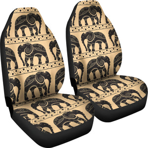 Elephant Pattern Ethnic Motifs Universal Fit Car Seat Covers