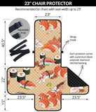 Sushi Pattern Chair Cover Protector