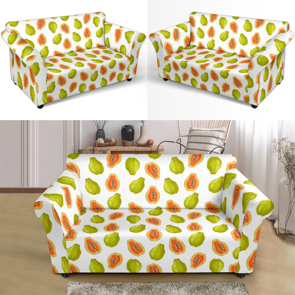 Papaya Pattern Theme Loveseat Couch Slipcover