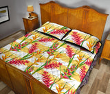 Heliconia Pattern Quilt Bed Set