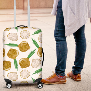 Onion Pattern Background Luggage Covers