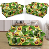 Avocado Leaves Pattern Loveseat Couch Slipcover